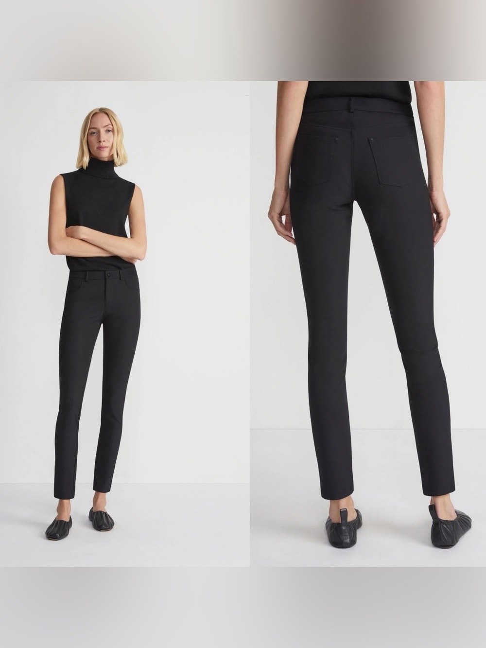 Layette 148 New York Mercer Black Stretch Pants Size 4